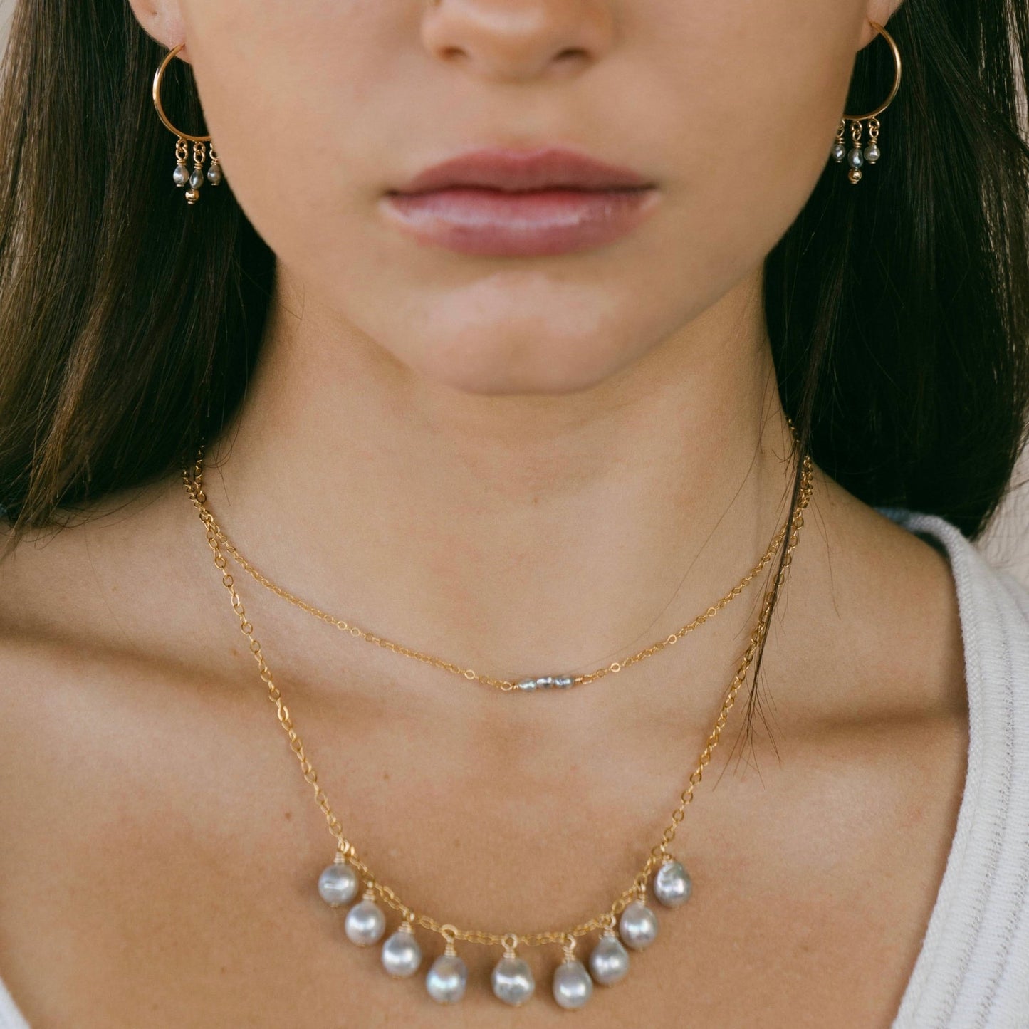 Akoya Drop Necklace - Kahakai Collections