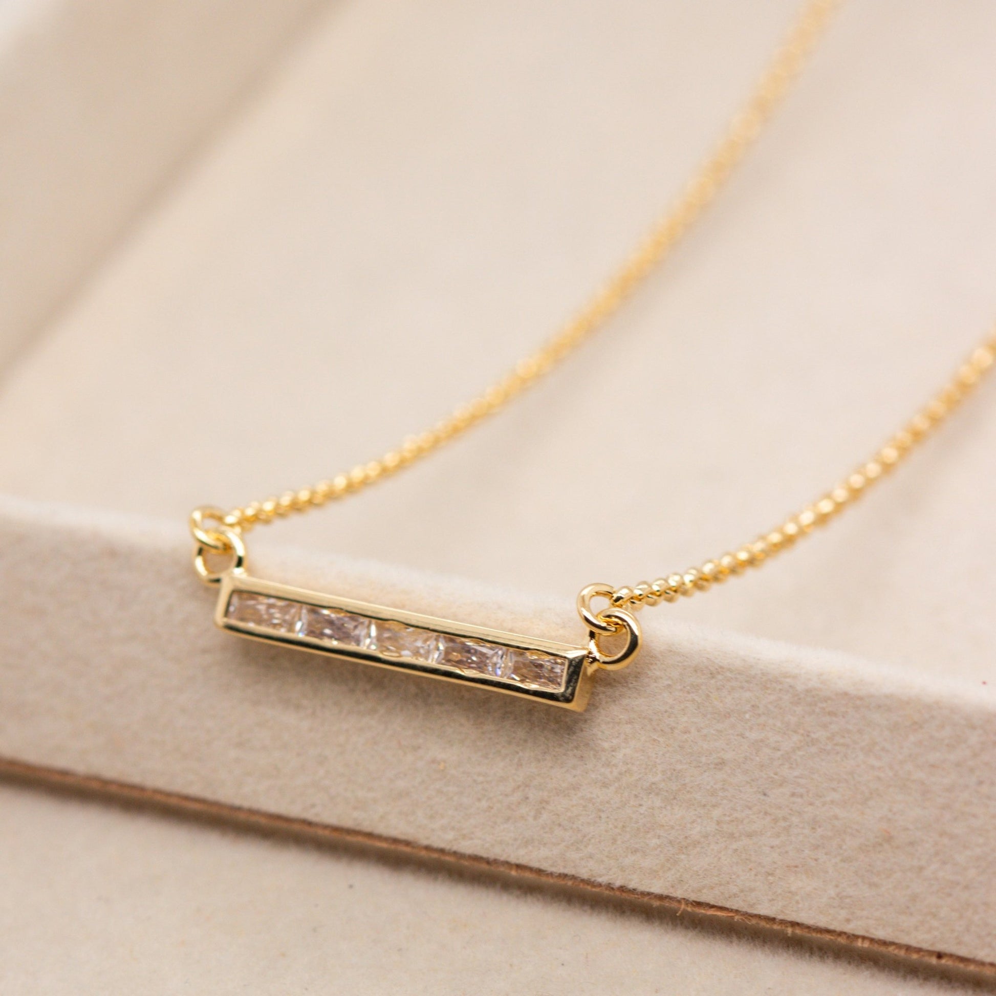 CZ Bar Necklace - Kahakai Collections