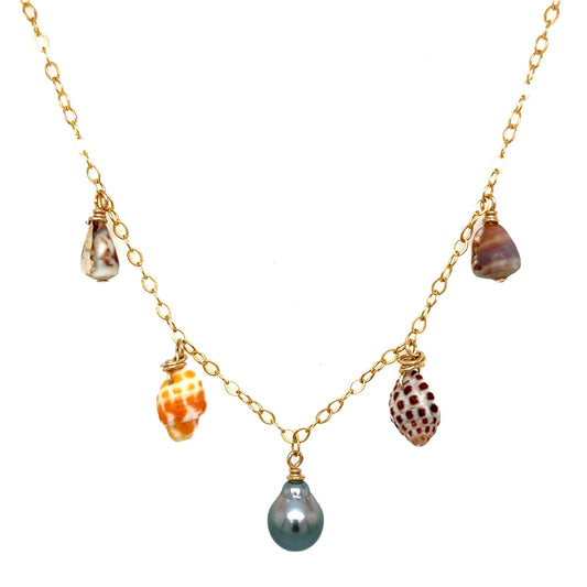 ‘Eiwa Ocean Charm Necklace - Kahakai Collections