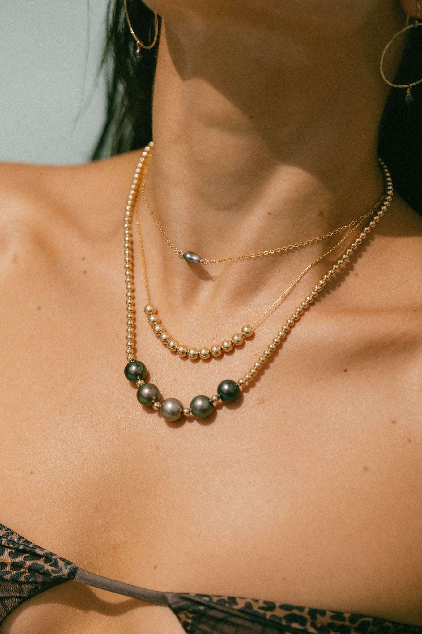 Gold Filled Bead Necklace - Kahakai Collections