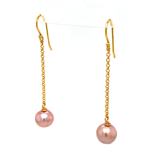 Pink Edison Dangle Earrings - Kahakai Collections