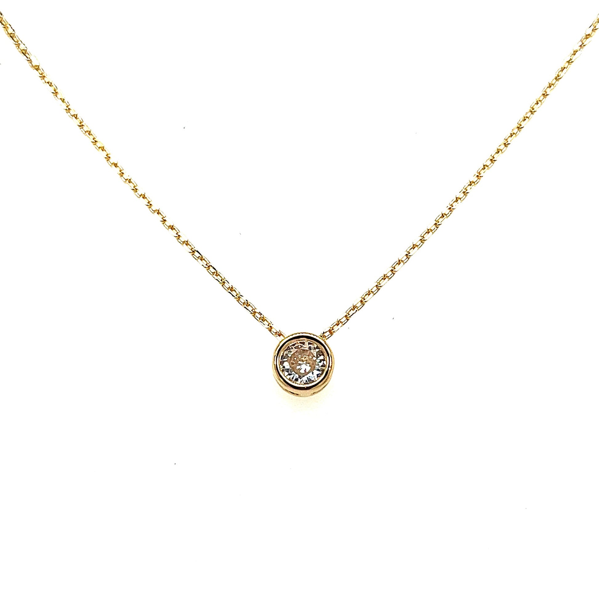 Round Bezel Necklace - Kahakai Collections