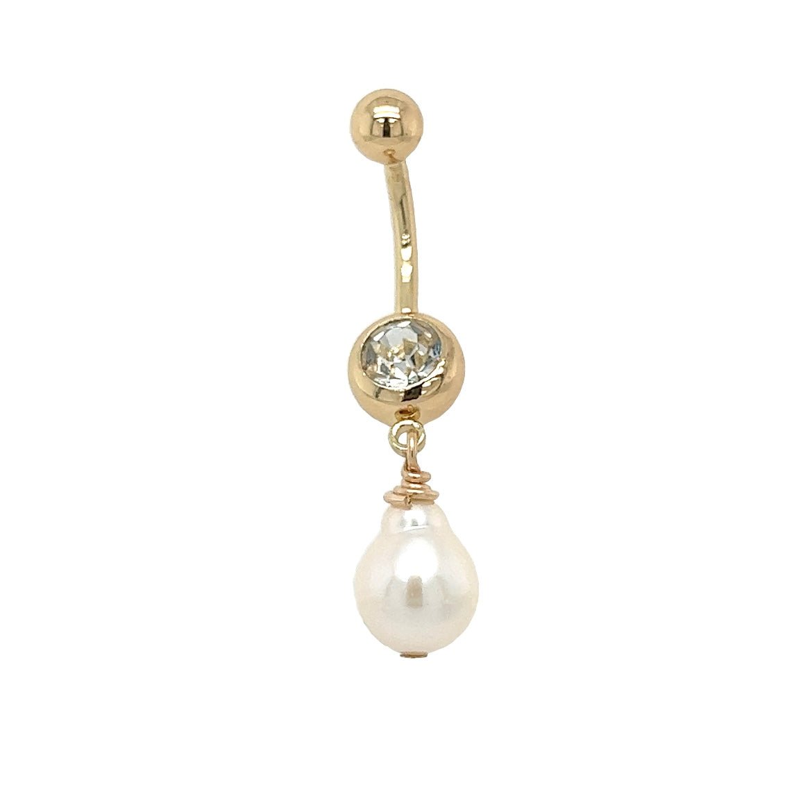 White Edison Dangle Piko Ring - Kahakai Collections